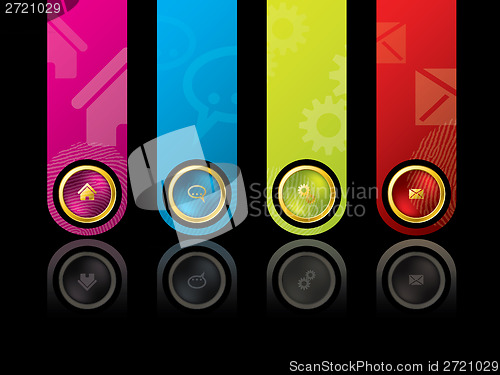 Image of Colorful wesbite design template