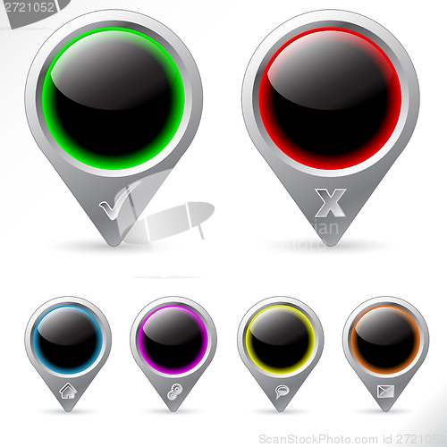 Image of Various GPS icons