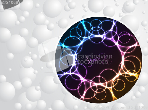 Image of Abstract bubble brochure design