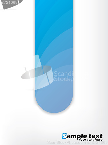 Image of Abstract background design with blue shape