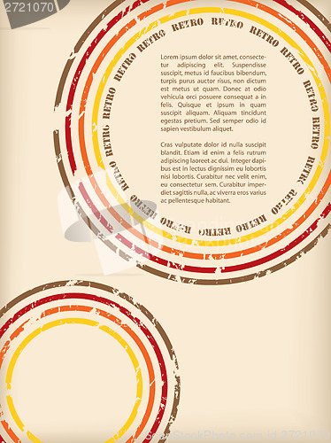 Image of Abstract retro background design 
