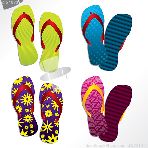 Image of Various flip flop designs