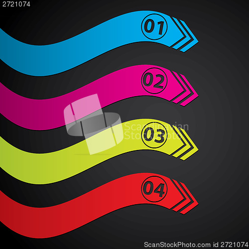 Image of Stationary label set showing direction