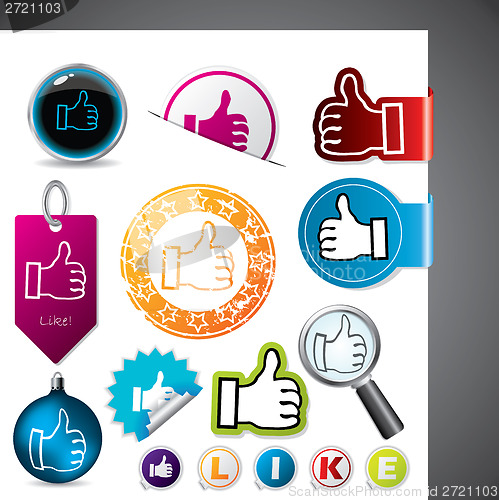 Image of Thumbs up symbols