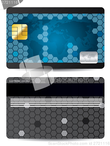 Image of Blue credit card design