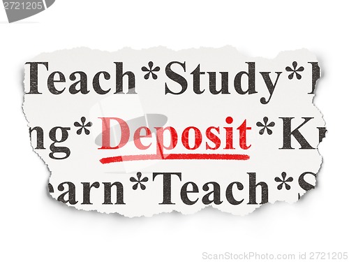 Image of Education concept: Deposit on Paper background