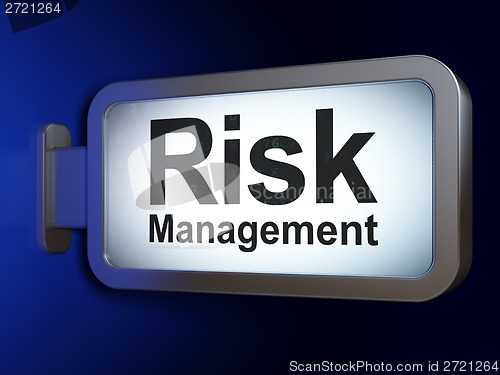 Image of Business concept: Risk Management on billboard background