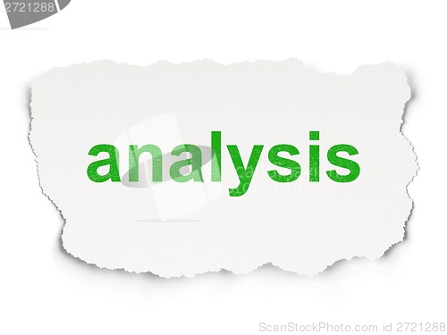 Image of Advertising concept: Analysis on Paper background