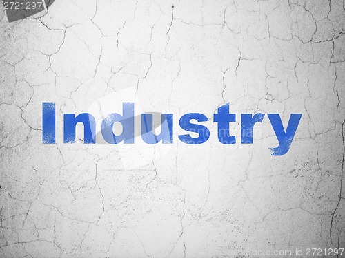 Image of Finance concept: Industry on wall background