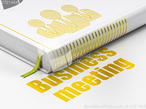 Image of Business concept: book Business People, Business Meeting on white background