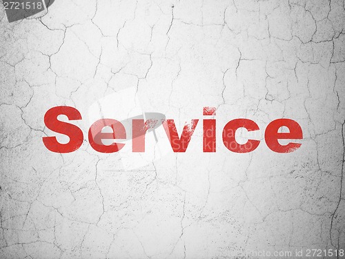 Image of Business concept: Service on wall background