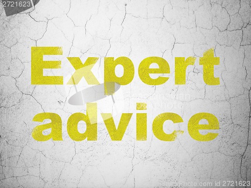 Image of Law concept: Expert Advice on wall background