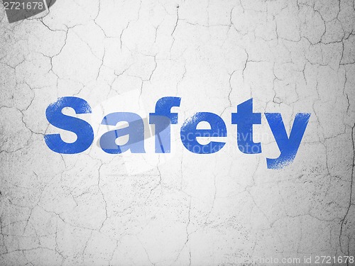 Image of Protection concept: Safety on wall background