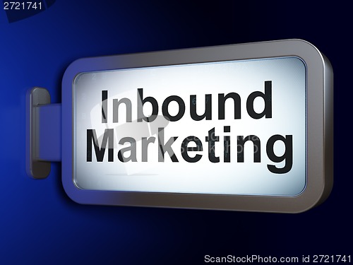 Image of Business concept: Inbound Marketing on billboard background