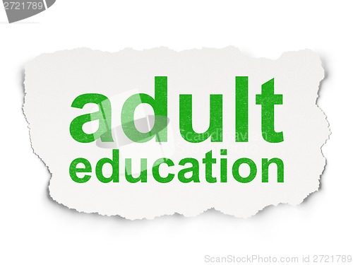 Image of Education concept: Adult Education on Paper background