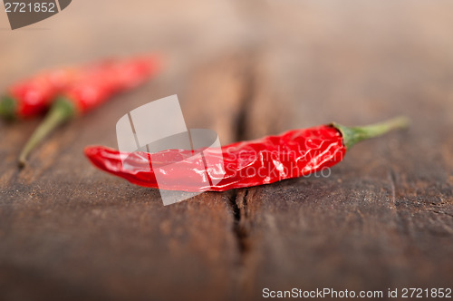 Image of dry red chili peppers 