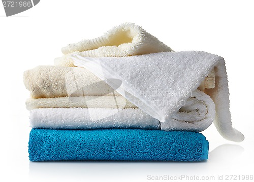 Image of stack of various spa towels