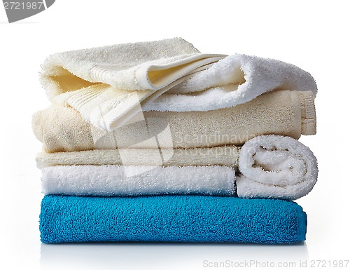 Image of stack of various spa towels