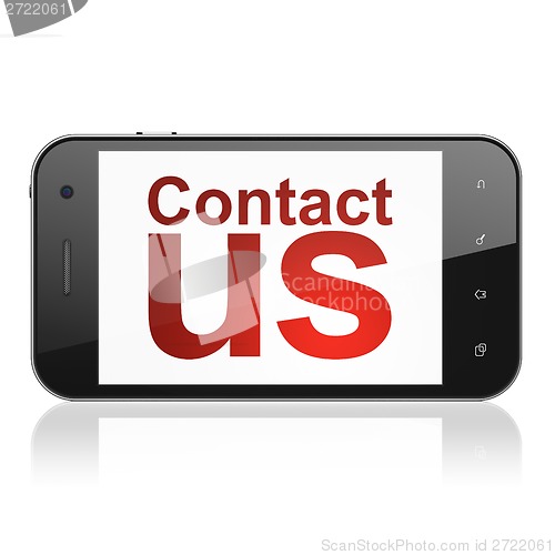 Image of Marketing concept: Contact Us on smartphone