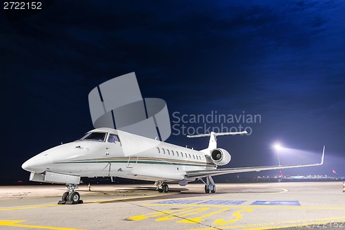 Image of Small private airplane at the airport