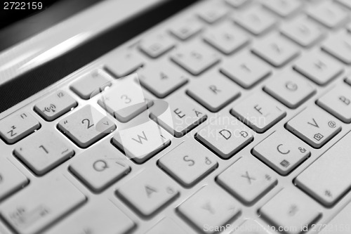 Image of Keyboard of a notebook computer