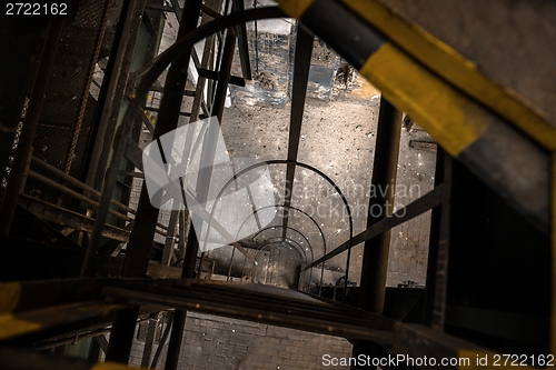 Image of Industrial ladder in a factory