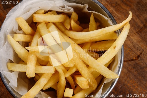 Image of Delicious french fries closeup