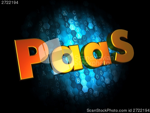 Image of PAAS Concept on Digital Background.