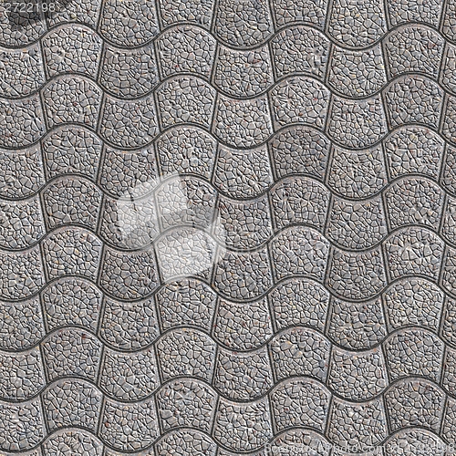 Image of Granular Paving Slabs. Seamless Tileable Texture.