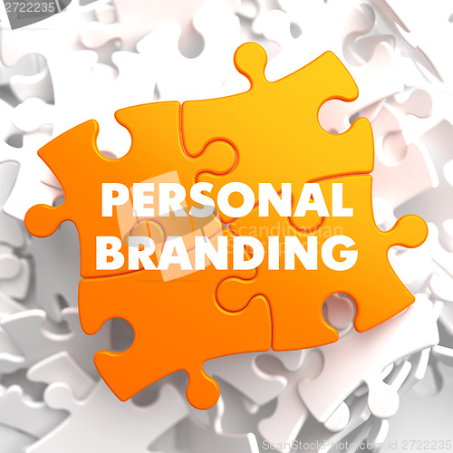 Image of Personal Branding on Orange Puzzle.