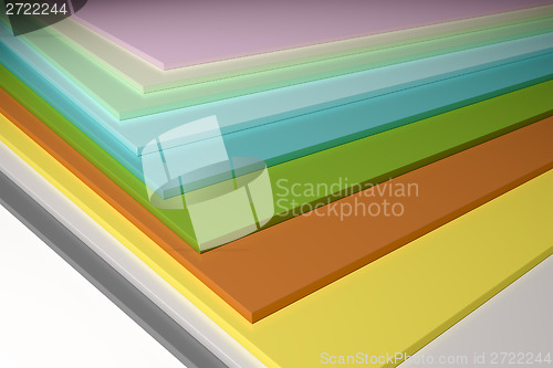 Image of colorful plain chipboard