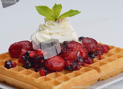 Image of fruit wafel