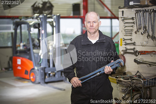 Image of Mechanic with wrench
