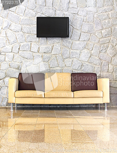 Image of Leather sofa