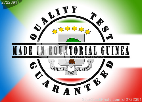 Image of Quality test guaranteed stamp 