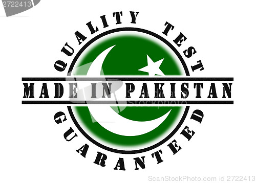 Image of Quality test guaranteed stamp 