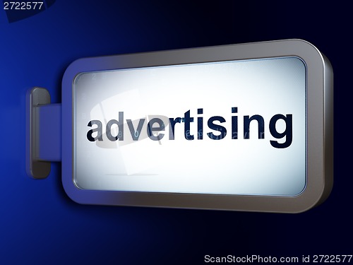 Image of Advertising concept: Advertising on billboard background