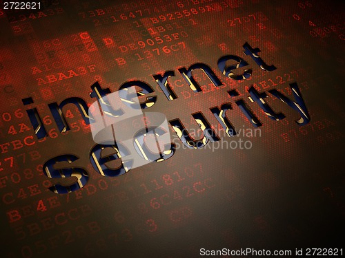 Image of Safety concept: Internet Security on digital screen background