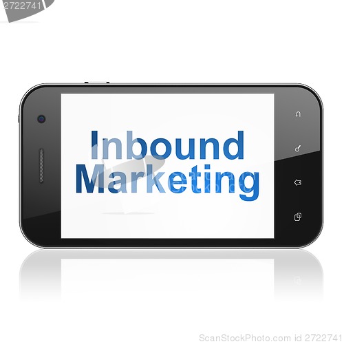 Image of Finance concept: Inbound Marketing on smartphone