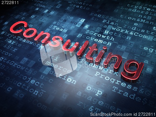 Image of Business concept: Red Consulting on digital background