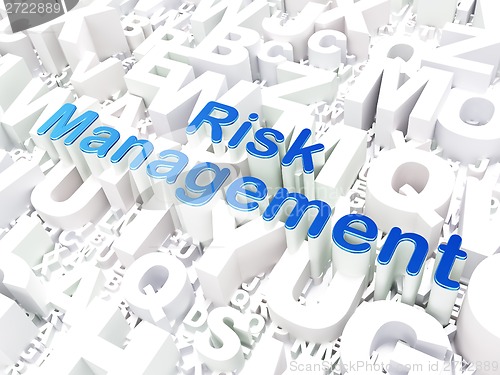 Image of Business concept: Risk Management on alphabet background