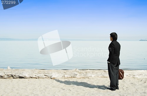 Image of Relaxing businessman