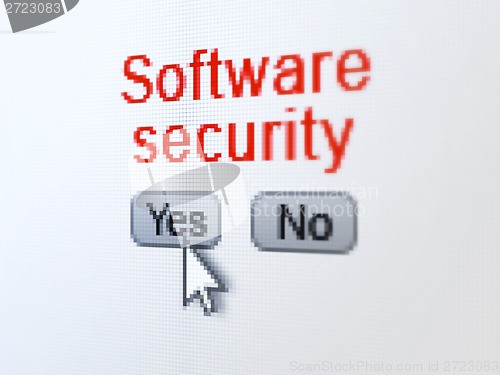 Image of Security concept: Software Security on digital computer screen