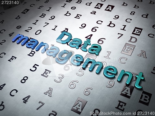 Image of Information concept:  Data Management on Hexadecimal Code background