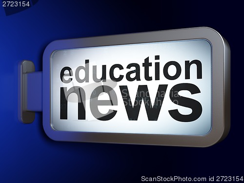 Image of News concept: Education News on billboard background