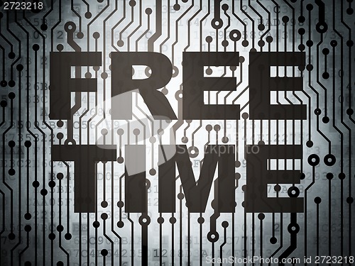 Image of Timeline concept: circuit board with Free Time