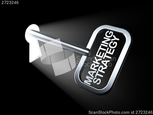 Image of Marketing concept: Marketing Strategy on key
