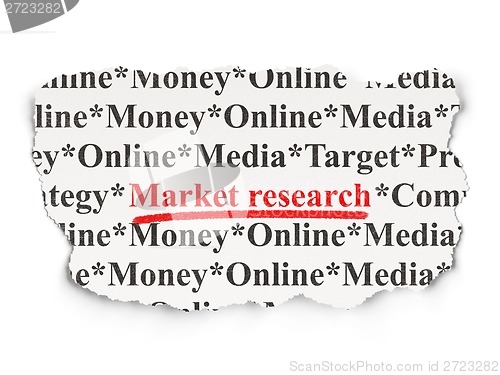Image of Marketing concept: Market Research on Paper background