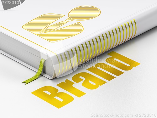 Image of Marketing concept: book Business Man, Brand on white background