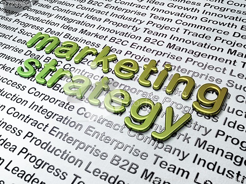 Image of Marketing concept:  Marketing Strategy on Business background
